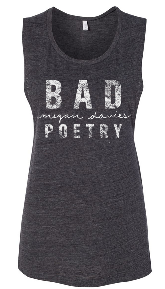 Bad Poetry - Charcoal Tank